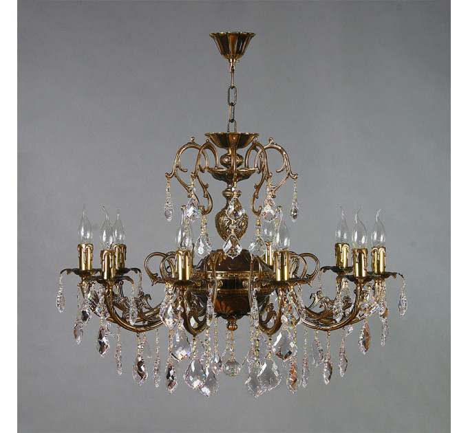 Подвесная люстра Ambiente 8888/10 PB Leaf Crystal