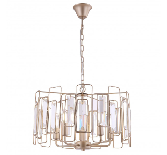 Подвесная люстра Rowena Freya 5*60W Е14 FR5045PL-05G