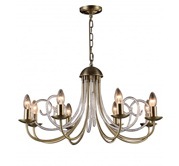 Подвесная люстра Nicole Freya 8*60W Е14 FR2008PL-08BZ