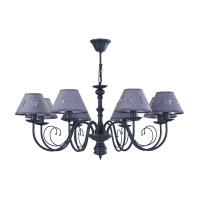 Подвесная люстра Emily Freya 8*60W Е14 серый FR2537PL-08GR