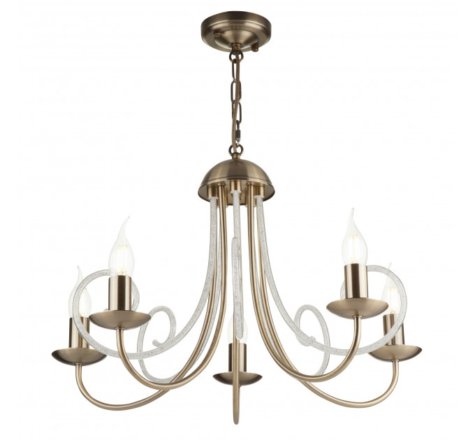 Подвесная люстра Nicole Freya 5*60W Е14 FR2008PL-05BZ