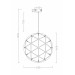Подвесная люстра Amber Freya LED 52W хром FR5099PL-L45CH