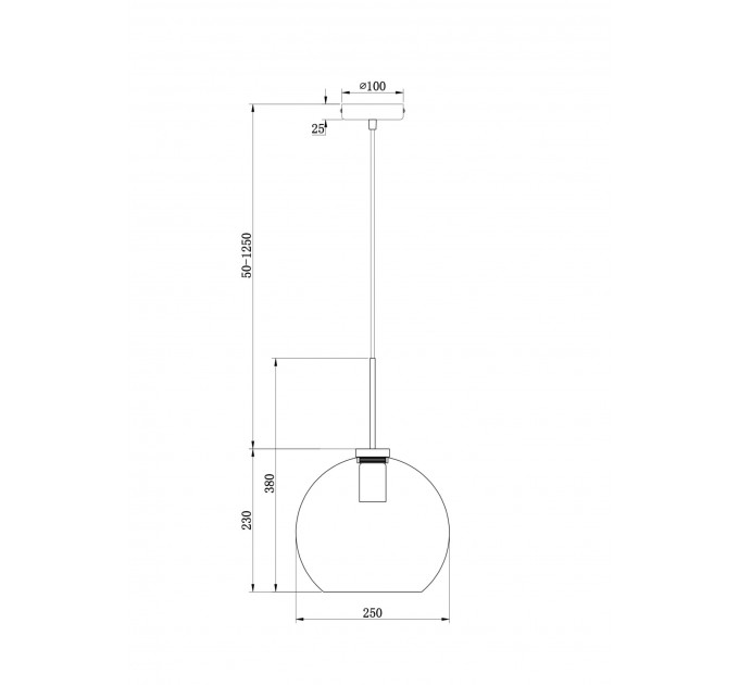 Подвесной светильник Bravis Freya FR8003PL-01B