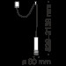 Подвесной светильник Technical P025PL-01B