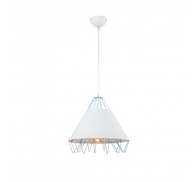 Подвесной светильник Mimi Freya 1*60W Е27 белый/синий FR5007PL-01BL