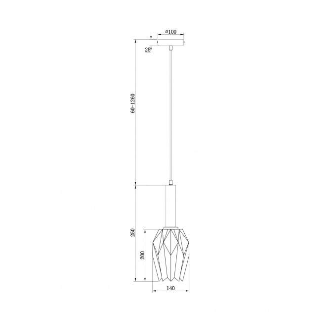 Подвесной светильник Delta Freya FR9001PL-01B