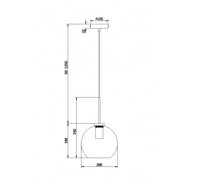 Подвесной светильник Bravis Freya FR8005PL-01BS