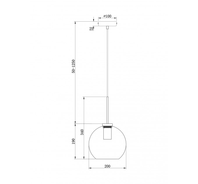 Подвесной светильник Bravis Freya FR8005PL-01BS