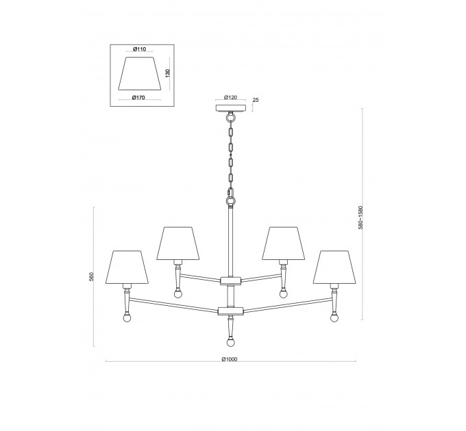 Подвесная люстра Rosemary Freya FR5190PL-12BS1