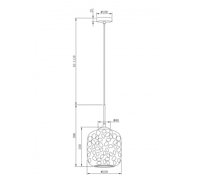 Подвесной светильник Dolce Maytoni MOD001PL-01CFL