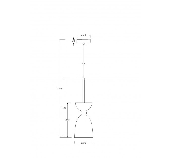 Подвесной светильник Cloches Maytoni MOD113PL-01W