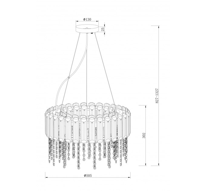 Подвесная люстра Hail Maytoni MOD097PL-06CH