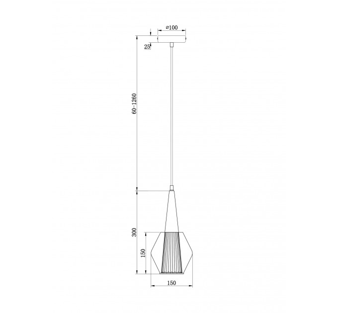 Подвесной светильник Lente Freya FR8007PL-01GB