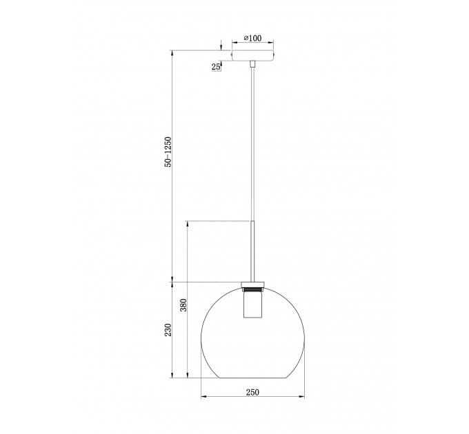 Подвесной светильник Bravis Freya FR8003PL-01BS