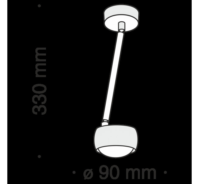 Подвесной светодиодный светильник Maytoni Lens  Technical MOD072CL-L8W3K