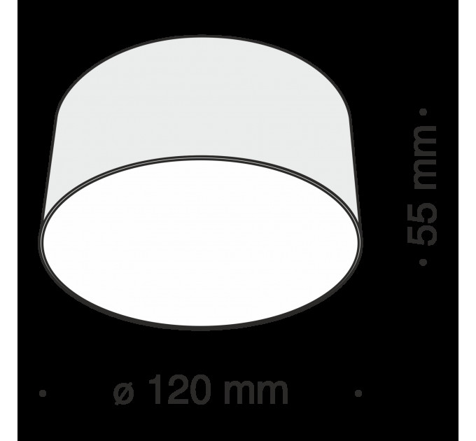 Накладной светильник Technical C032CL-L12W4K
