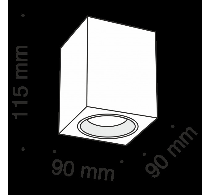 Накладной светильник Technical C013CL-01W