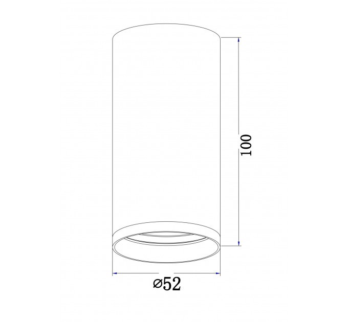 Накладной светильник Technical C052CL-01MG