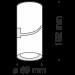 Накладной светильник Technical C019CW-01B
