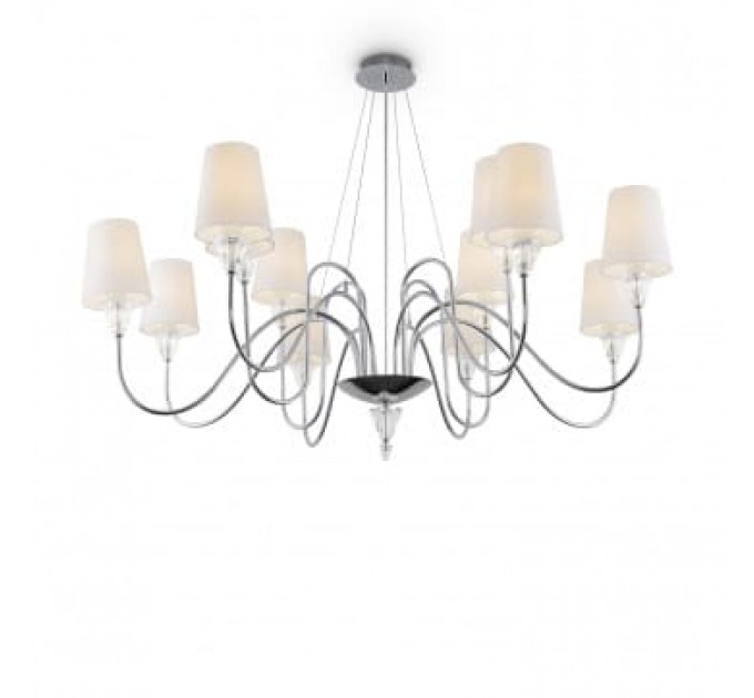 Подвесная люстра Florero Maytoni 12*40W Е14 белый MOD078PL-12CH