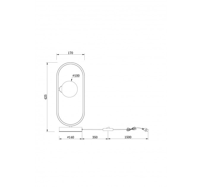 Настольный светильник Inversion Freya FR5233TL-01BS