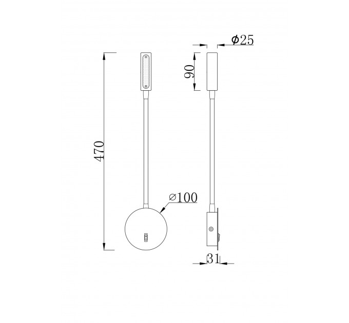 Гибкое бра Stem Technical C035WL-L3W3K