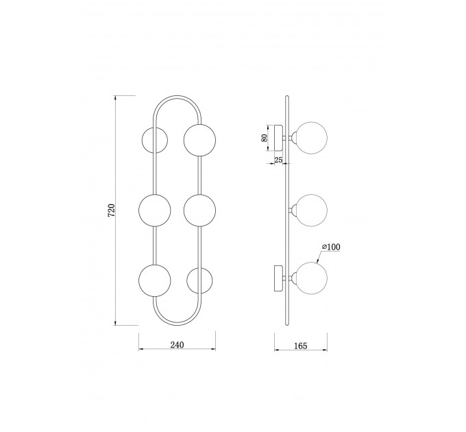 Настенный светильник Inversion Freya FR5233WL-04BS