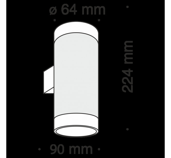 Настенный светильник Dafne Technical C027WL-L10W