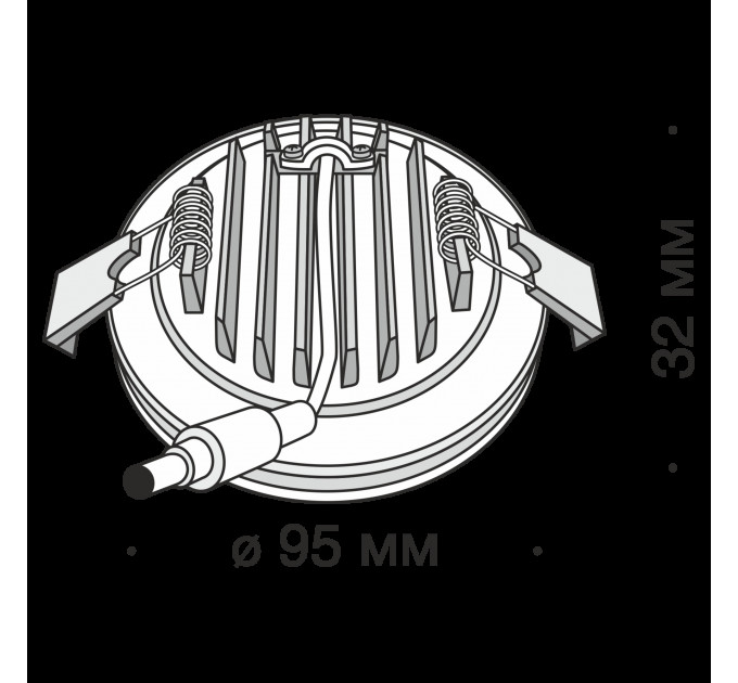 Встраиваемый светильник Technical DL303-L12B4K