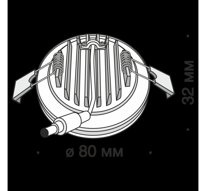 Встраиваемый светильник Technical DL303-L7B4K