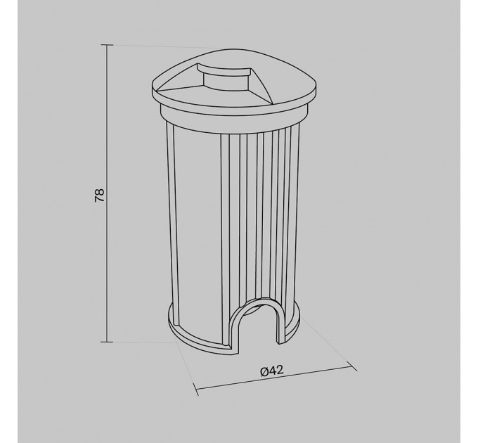 Встраиваемый светильник Outdoor O044DL-L1S3K1