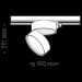 Трековый светильник Track lamps Technical LED TR007-1-18W3K-B