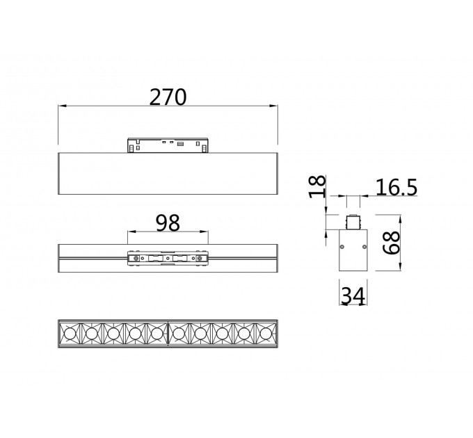Трековый светильник Technical TR014-2-20W4K-W