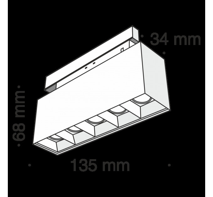 Трековый светильник Technical TR014-2-10W4K-B