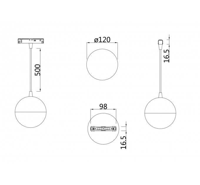 Трековый светильник Technical TR018-2-10W4K-B