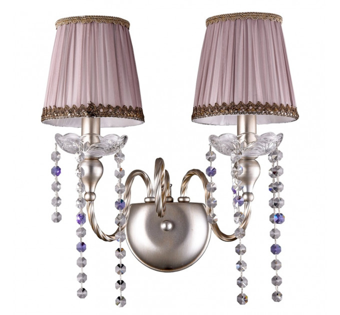Настенное бра Crystal Lux ALEGRIA AP2 SILVER-BROWN