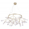 Подвесная люстра Crystal Lux EVITA SP45 D GOLD/TRANSPARENT