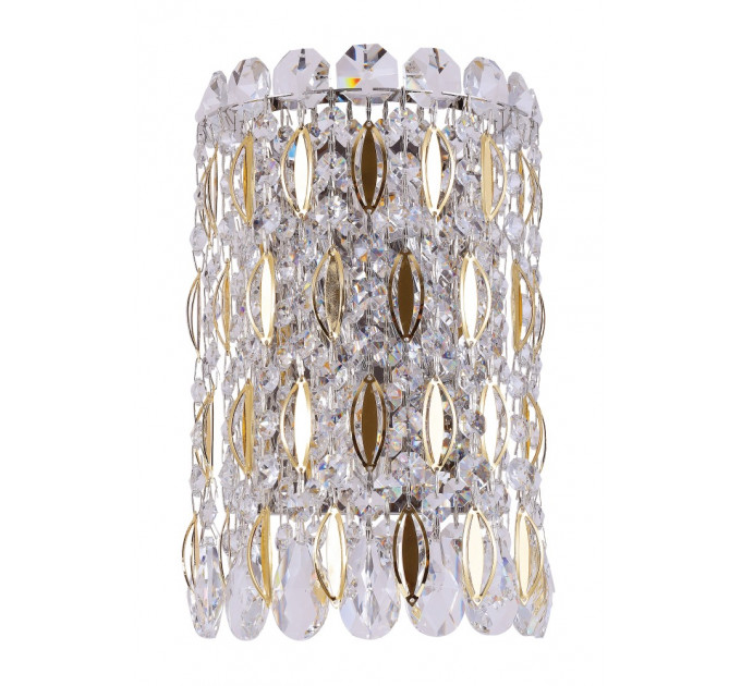 Настенный светильник Crystal Lux LIRICA AP2 CHROME/GOLD-TRANSPARENT