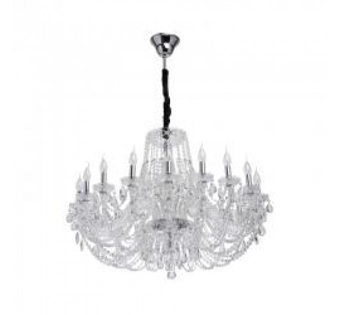 Подвесная люстра Каролина Chiaro 18*40W E14 хром 367015318