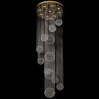 Подвесная люстра Каскад Chiaro 9*50W GU10 золото 384012409
