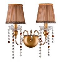 Настенное бра Crystal Lux ALEGRIA AP2 GOLD-BROWN
