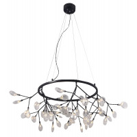 Подвесная люстра Crystal Lux EVITA SP45 D BLACK/TRANSPARENT