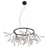 Подвесная люстра Crystal Lux EVITA SP45 D BLACK/TRANSPARENT