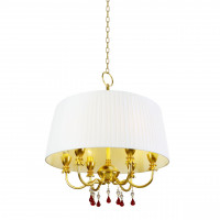 Подвесная люстра Федерика Chiaro 6*60W Е14 золото 379010106