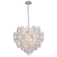 Подвесная люстра Crystal Lux DESEO SP6 D460 SILVER