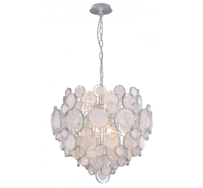 Подвесная люстра Crystal Lux DESEO SP6 D460 SILVER