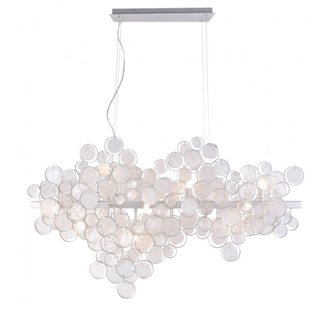 Подвесная люстра Crystal Lux DESEO SP12 L1000 SILVER