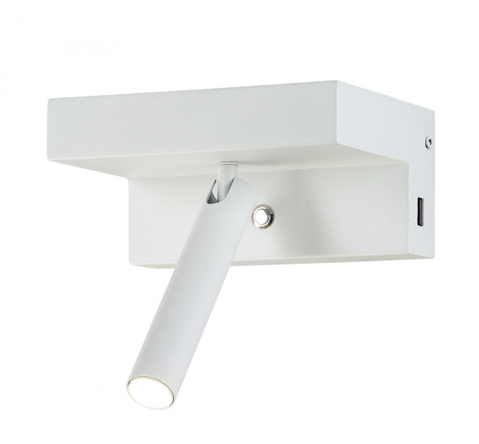 Настенный светильник Crystal Lux CLT 228W USB WH