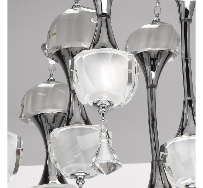Потолочная LED-люстра Симона Chiaro 13*5W пульт 455010913