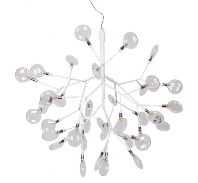 Подвесная люстра Crystal Lux EVITA SP36 WHITE/TRANSPARENT